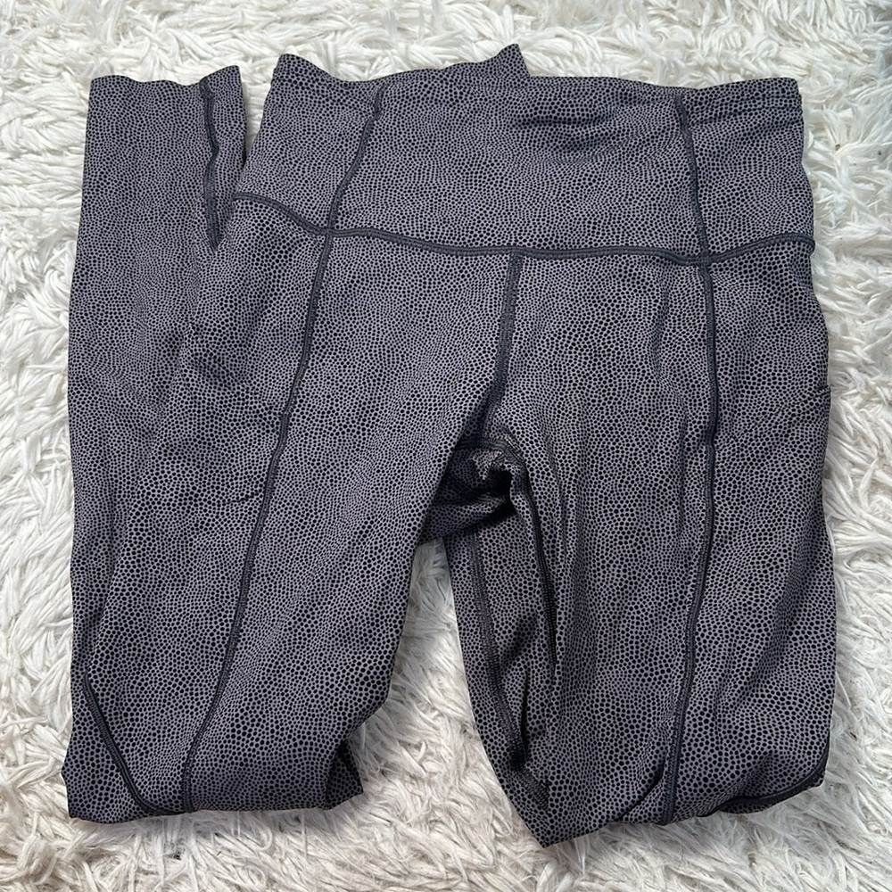 Lululemon Fast & Free 7/8 Tight II *Nulux 25" Disperse Dusky Lavender Black - Picture 1 of 6